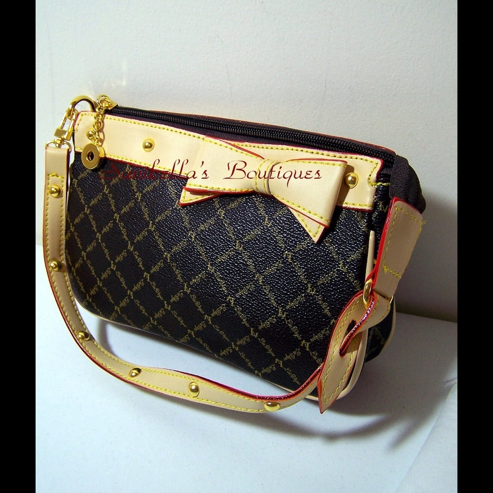 New Monogram & Faux Leather Bag - Closeout Sale